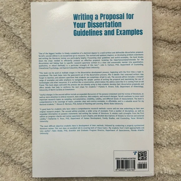 Writing a Proposal for Your Dissertation: Guidelines and Examples -- Steven R. T - Picture 2 of 3